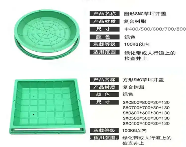 和龙树脂复合种植井盖展示